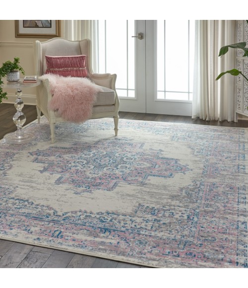 Nourison Grafix Area Rug GRF14-Ivory/Pink