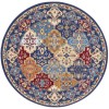 Nourison Grafix - Grf31 Multicolor Area Rug 5 ft. 3 X Round