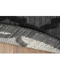 Nourison Easy Care Charcoal Black NES01 4 ft. Round Rug