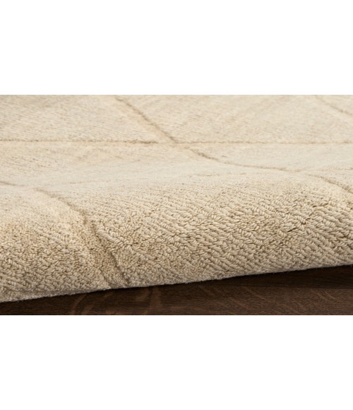 Nourison Wool Haven Beige WOH01 5 ft. 3 in. X 7 ft. 3 in. Rectangle Rug