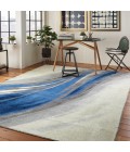 Nourison Twilight Area Rug TWI28 Ivory Grey Blue 7'9" x 9'9"