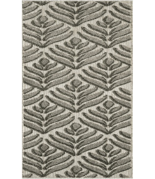 Nourison Aloha Charcoal ALH35 2 ft. X 6 ft. Rectangle Rug