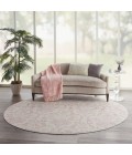 Nourison Jubilant Round Area Rug JUB09-Ivory/Pink