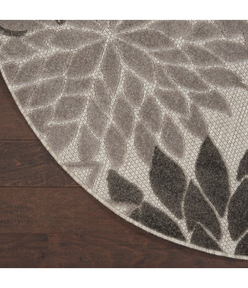 Nourison Aloha Round Area Rug ALH05-Silver Grey