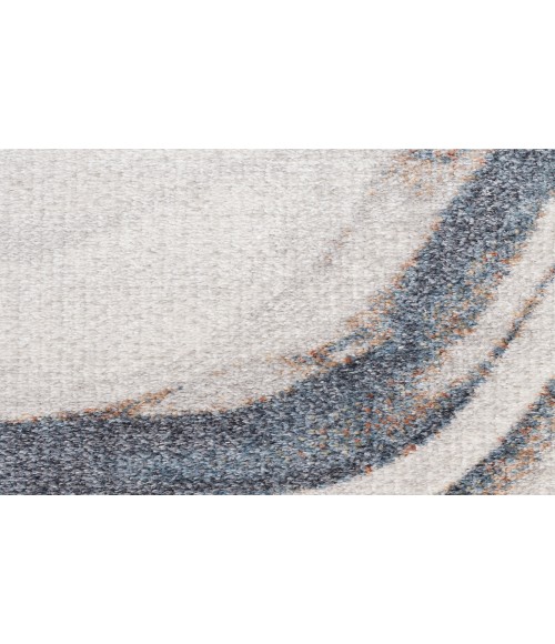 Nourison Astra Machine Washable Ivory Blue ASW15 7 ft. 10 in. X 10 ft. Rectangle Rug