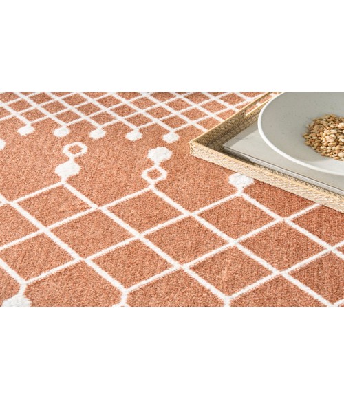 Nourison Astra Machine Washable Copper ASW10 6 ft. 7 in. X 9 ft. Rectangle Rug