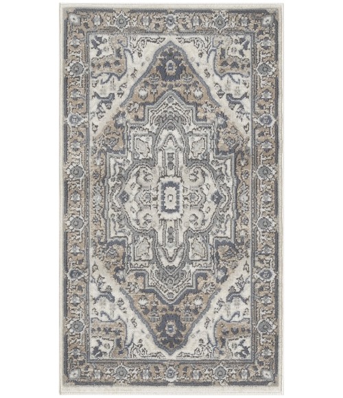Nourison Concerto Ivory Taupe CNC18 2 ft. 2 in. X 3 ft. 9 in. Rect. Rug