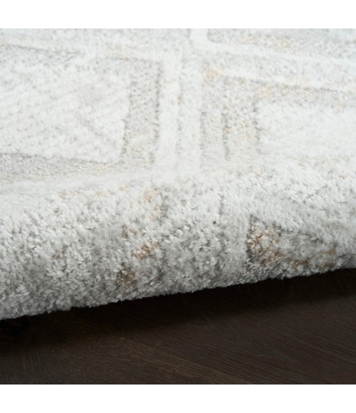 Nourison Dekor Grey DEK05 2 ft. X 4 ft. Rect. Rug