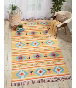 Nourison Baja - Baj03 Yellow Area Rug 8 ft. X 10 ft. Rectangle