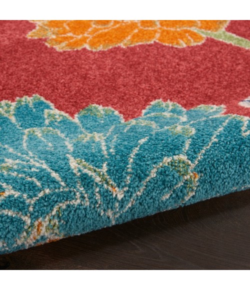 Nourison Allur Area Rug ALR06-Red Multicolor