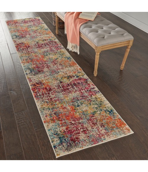 Nourison Celestial Area Rug CES13-Pink/Multicolor