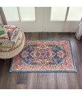 Nourison Passion Area Rug PSN20-Teal Multicolor