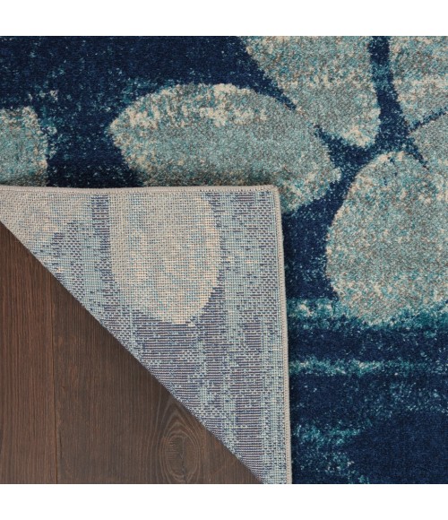 Nourison Tranquil Area Rug TRA01-Navy/Light Blue