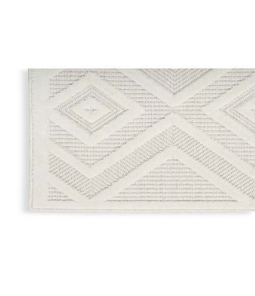 Nourison Versatile Ivory White Rug NRV01 2 ft. 2 in. X 10 ft. Rectangle - Rugs Town Nourison Versatile Ivory White NRV01 2 ft. 2 in. X 10 ft. Rectangle Rug