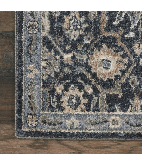 Nourison MOROCCAN CELEBRATION Area Rug kathy ireland Home Moroccan Celebration Runner Area Rug KI385-Navy