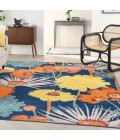 Nourison Allur Area Rug ALR06-Navy Multicolor