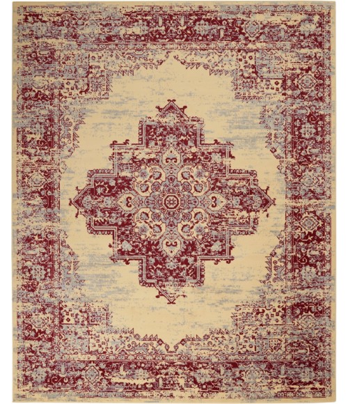 Nourison Grafix Area Rug GRF14-Cream/Red