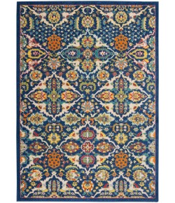 Nourison Allur - Alr03 Navy Multicolor Area Rug 4 ft. X 6 ft. Rectangle