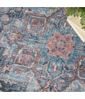 Nicole Curtis Machine Washable Series 1 Area Rug SR101 Blue 5' x 7'