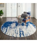 Nourison Twilight Round Area Rug TWI29 Ivory Blue 8' Round