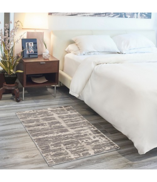 Nourison Luna Grey Silver LUN02 2 ft. X 3 ft. Rect. Rug