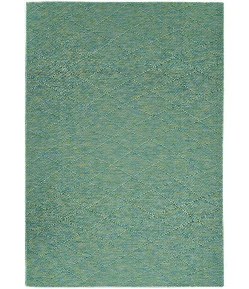 Nourison Washable Solutions Blue/Green WSL01 4 ft. X 6 ft. Rect. Rug