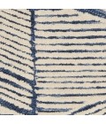 Nourison Vail White Blue VAI01 3 ft. 9 in. X 5 ft. 9 in. Rect. Rug