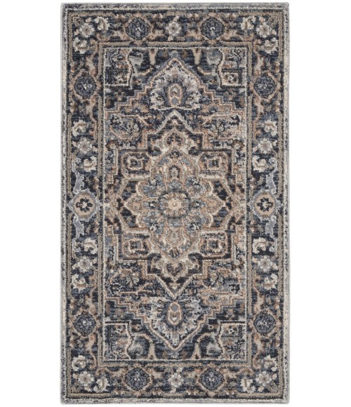 Nourison MOROCCAN CELEBRATION Area Rug Kathy Ireland Moroccan Celebration Area Rug KI381-Navy