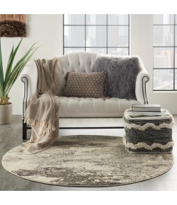 Nourison Celestial - Ces02 Ivory Grey Area Rug 7 ft. 10 X Round