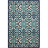 Nourison Home Aloha ALH14 Navy 3 ft. 6 in. X 5 ft. 6 in. Area Rug