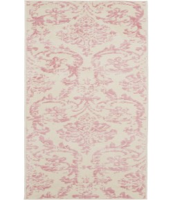 Nourison Home Jubilant JUB09 Ivory Pink 2 ft. X 6 ft. Area Rug