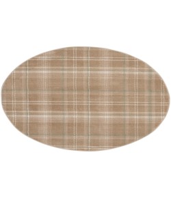 Nourison Grafix Taupe GRF03 5 ft. 3 in. Round Rug