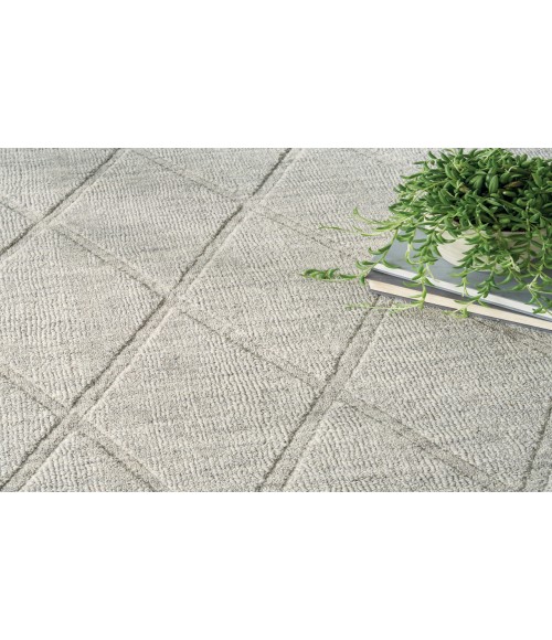 Nourison Wool Haven Grey WOH01 5 ft. 3 in. X 7 ft. 3 in. Rectangle Rug