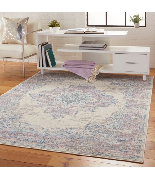 Nourison Grafix Area Rug GRF14-Ivory/Pink
