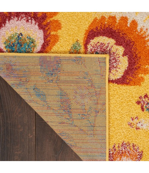 Nourison Allur Area Rug ALR08-Yellow Multicolor