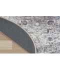 Nicole Curtis Machine Washable Series 1 Ivory Beige SR101 7 ft. 10 in. Round Rug