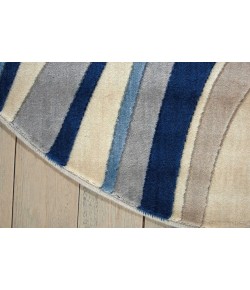Nourison Somerset - St81 Ivory Blue Area Rug 5 ft. 6 X Round