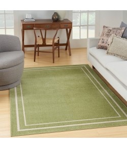 Nourison Essentials - Nre02 Green Ivory Area Rug 5 ft. X 7 ft. Rectangle