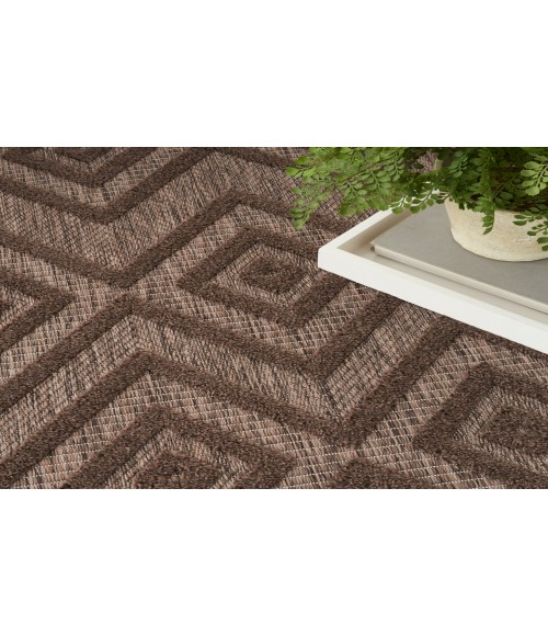 Nourison Versatile Brown NRV01 5 ft. X 7 ft. Rectangle Rug