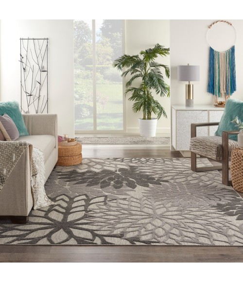 Nourison ALOHA Area Rug Nourison Aloha Area Rug ALH05-Silver Grey
