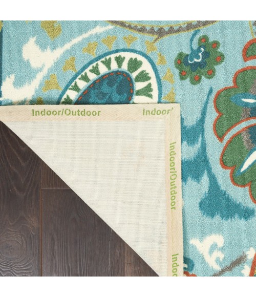 Nourison SUN N' SHADE Area Rug Waverly Sun N' Shade Area Rug SND73-Light Blue
