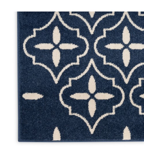 Nourison Home Nourison Essentials Navy Ivory NRE04 4 ft. X 6 ft. Rectangle Rug