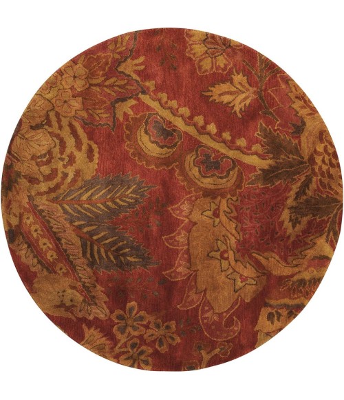 Nourison Jaipur Round Area Rug JA43-Flame