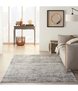 Nourison Grand Expressions - Ki53 Grey Ivory Area Rug 5 ft. 3 in. X 7 ft. 3 in. Rectangle