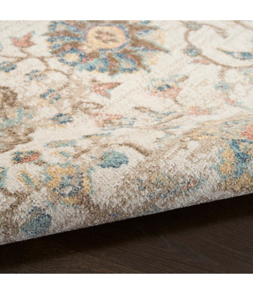 Nourison Home Washable Decor Beige WSD14 5 ft. 3 in. X 7 ft. Rectangle Rug