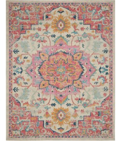 Nourison Passion - Psn25 Ivory Pink Area Rug 8 ft. X 10 ft. Rectangle