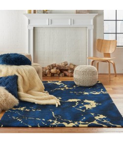 Nourison Home Symmetry SMM09 Navy 3 ft. 9 in. X 5 ft. 9 in. Area Rug