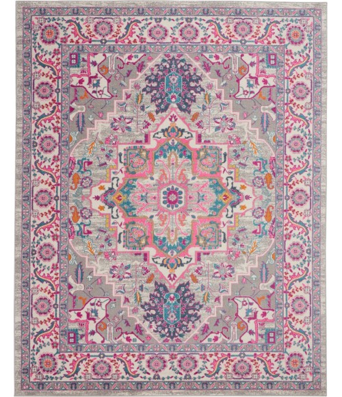 Nourison Passion Area Rug PSN20-Light Grey/Pink