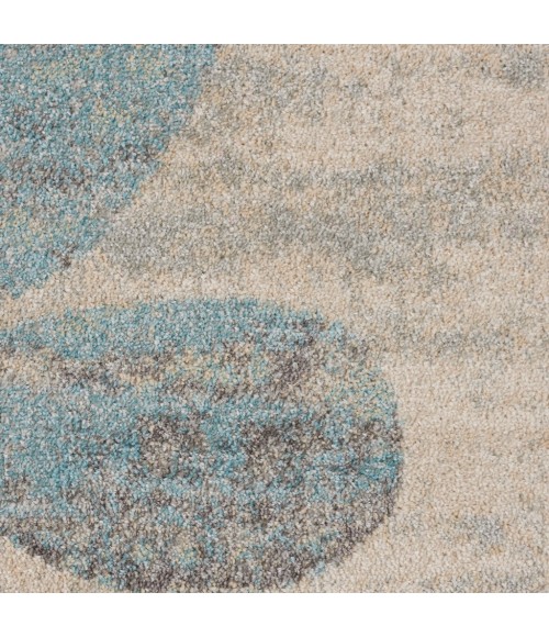 Nourison TRANQUIL Area Rug Nourison Tranquil Area Rug TRA01-Ivory/Light Blue