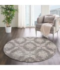 Nourison Tranquil Round Area Rug TRA09-Grey/Pink